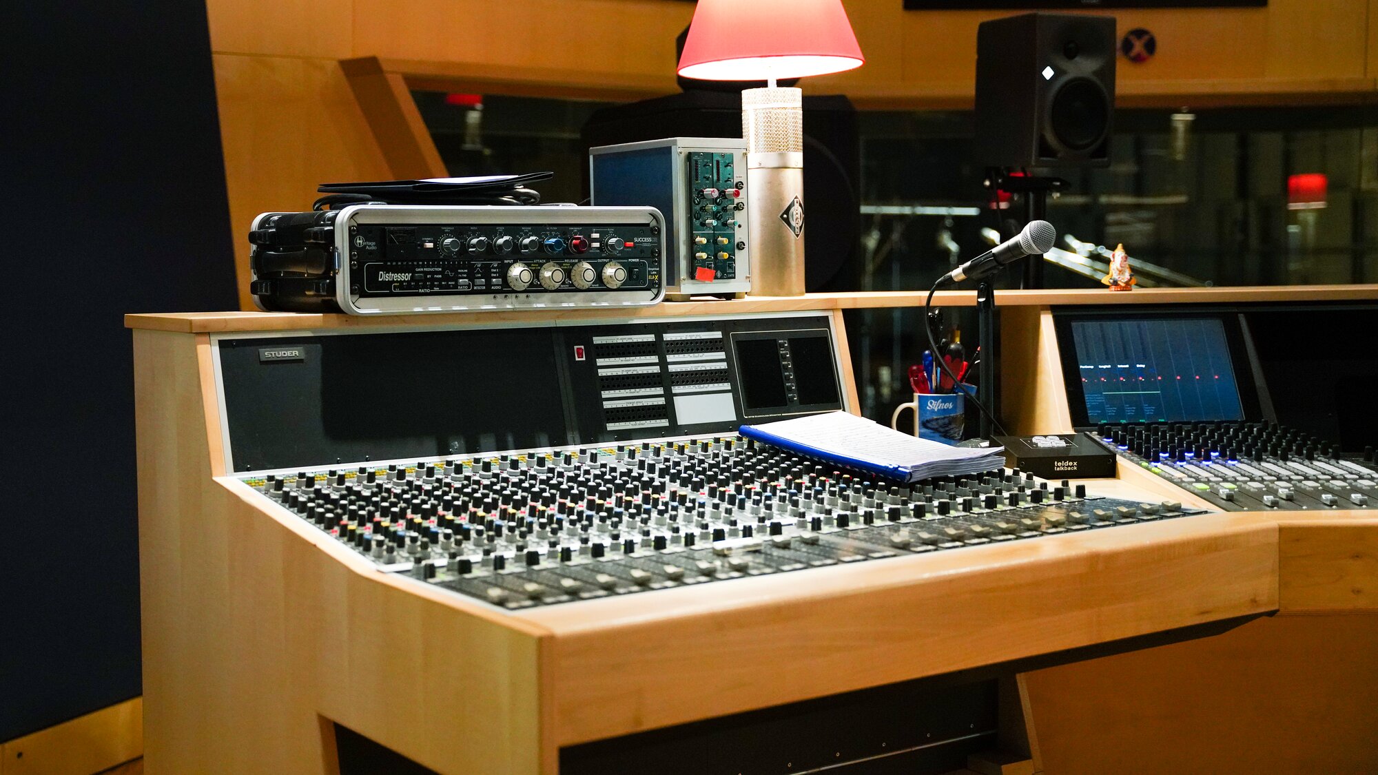 Mixing desk at Teldex studios