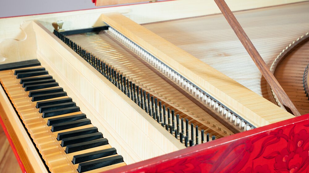 Red harpsichord