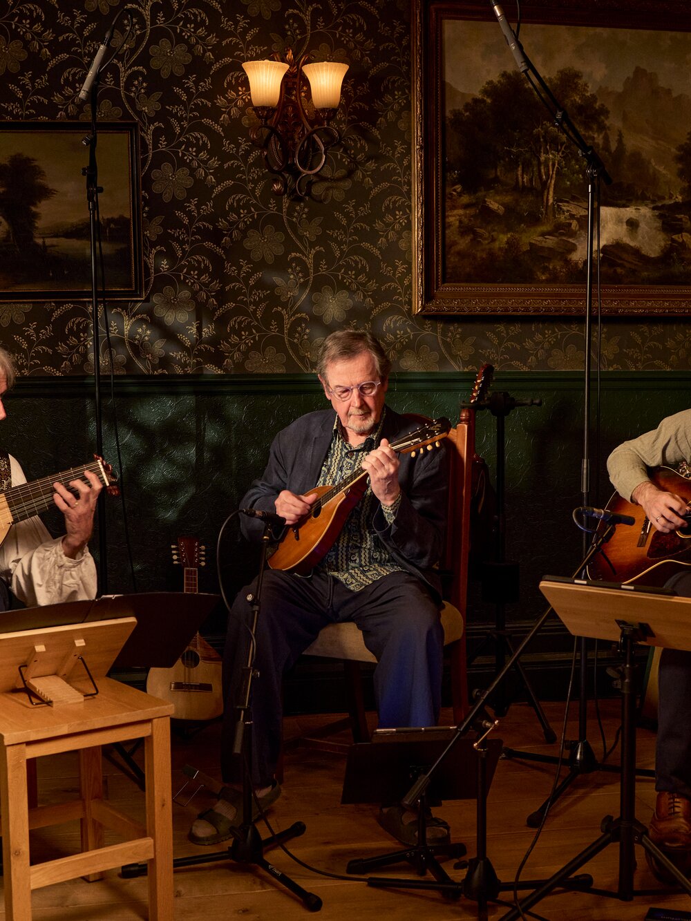 Richard Harvey playing an Irish bouzouki