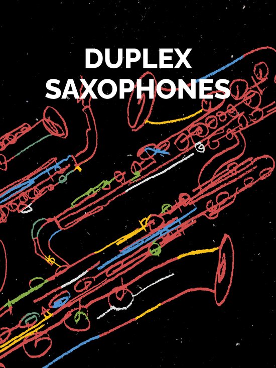 Illustration of saxophones