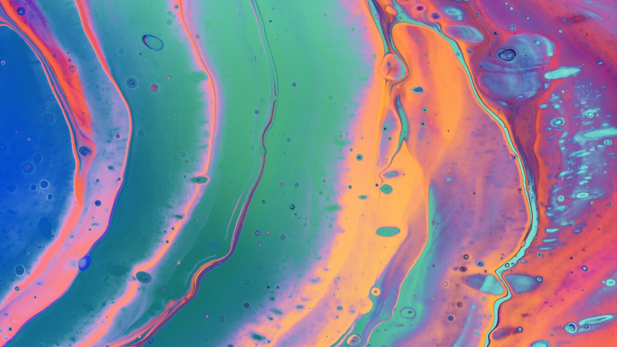 An abstract and colorful image