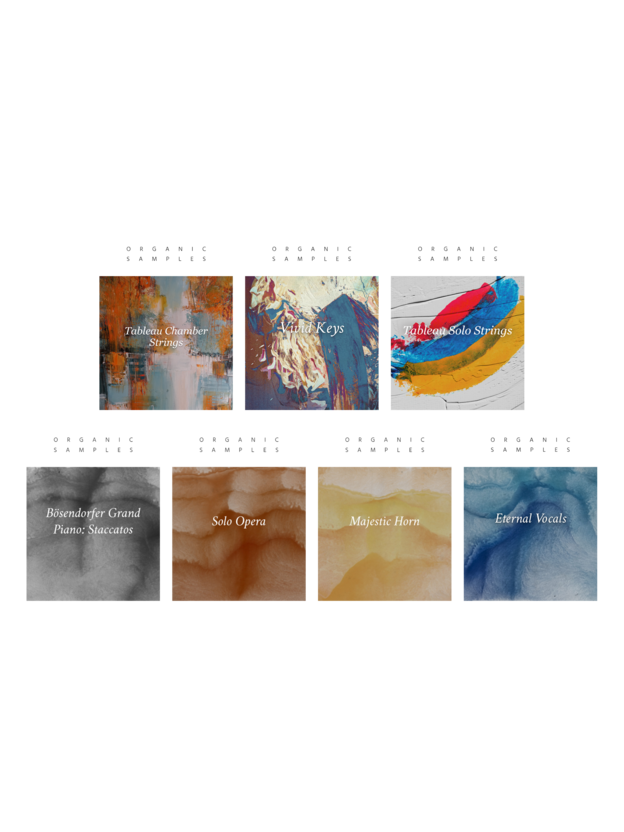Artworks from the Organic Samples series