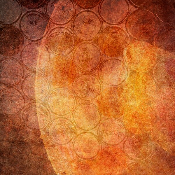 Orange-yellow abstract art