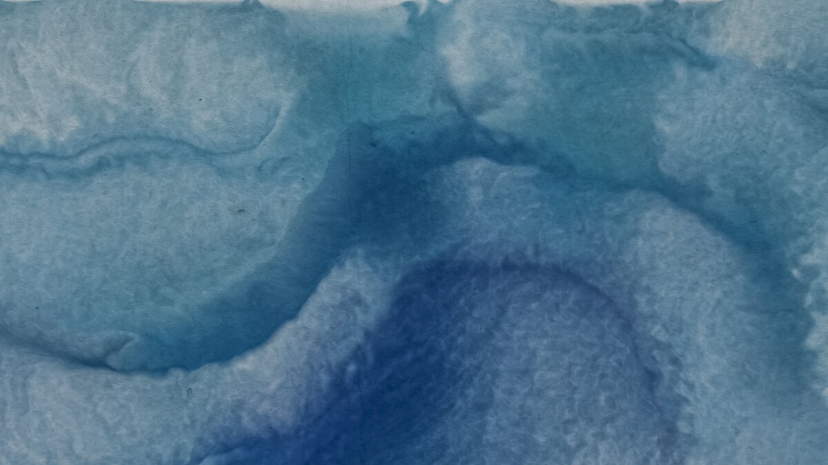 Abstract blue watercolor-like art