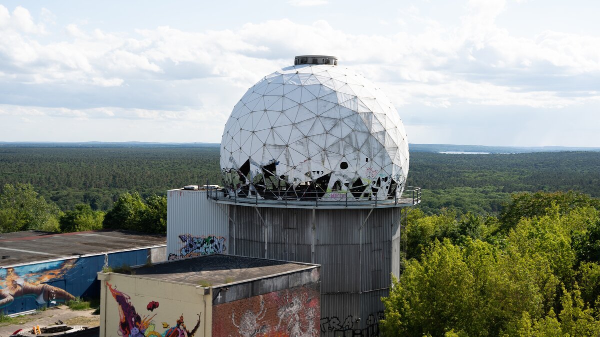 The abandoned NSA field station on Teufelsberg in Berlin