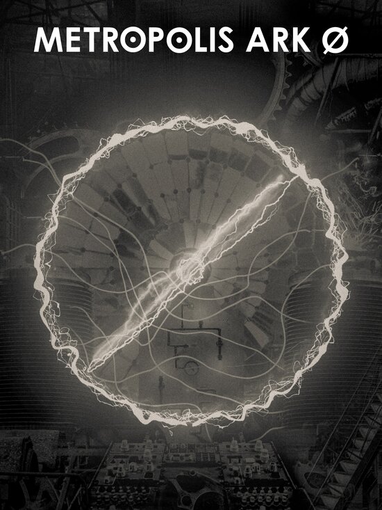 Metropolis Ark 0 cover art with electricity forming a 0