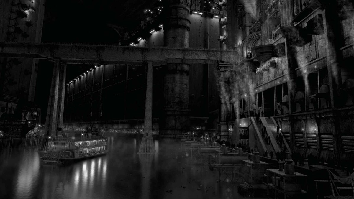 A dark and watery fantasy Metropolis