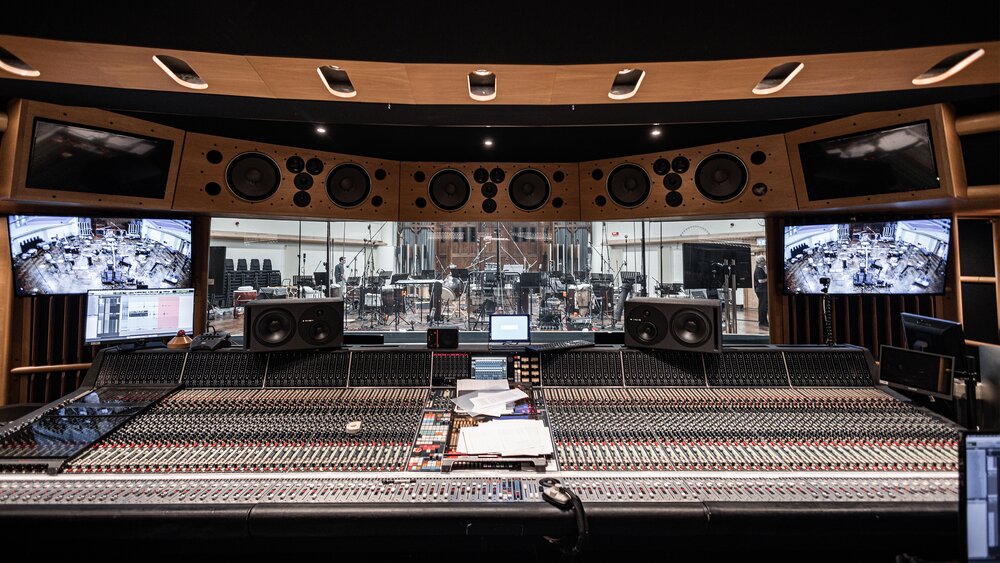 The control room of a major recording studio. Photo by Marco Zappalà.