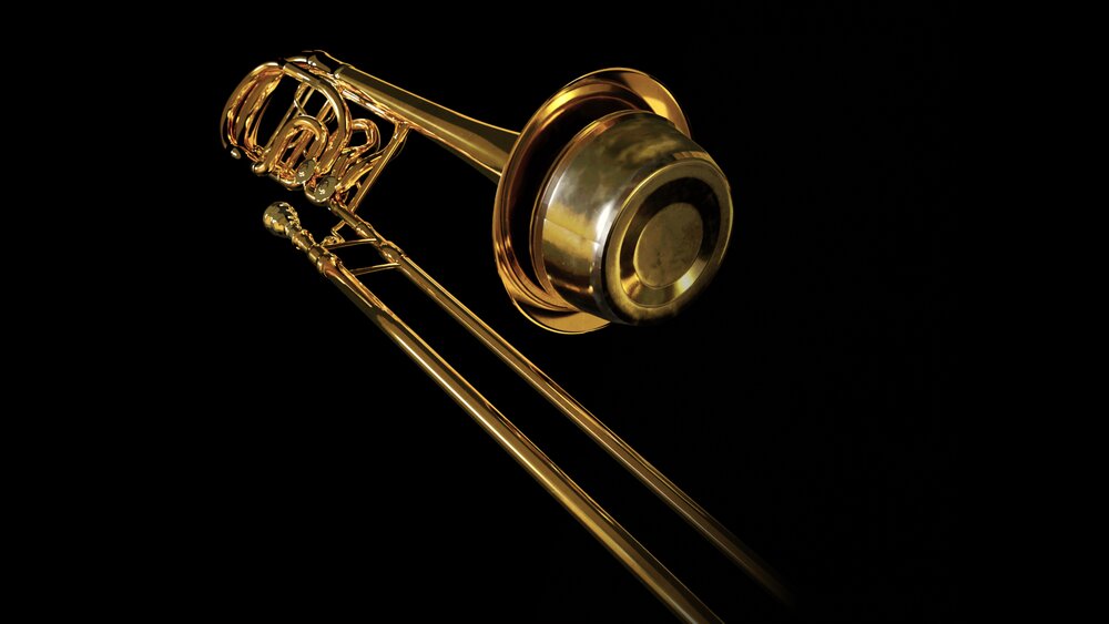 A muted trombone