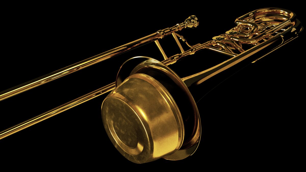 A muted trombone